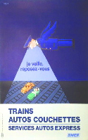 02800 SNCF Trains auto couchettes Je veille Savignac